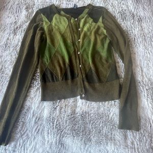 Vintage Argyle Cardigan